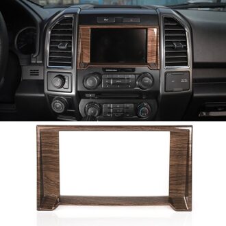 Auto-interieur Dashboard Navigatie GPS Cover Decoratieve Trim voor Ford F150 Auto Accessoires, Houtnerf