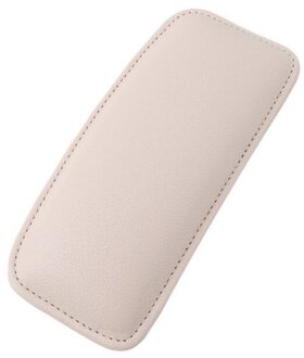 Auto Interieur Kussen Pu Lederen Auto Knie Pad Kussen Voor Auto Interieur Kussen Elastisch Kussen Memory Foam Auto Accessoires beige