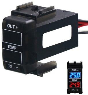 Auto Interne En Externe Temperatuur Display Dual Temperatuur Sensor Voor Nissan Qashqai X-Rail Sunny NV200 Teana