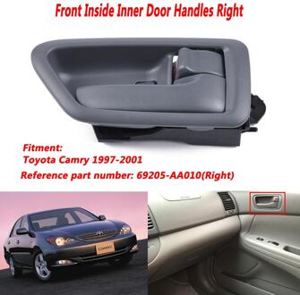 Auto Interne Front Deurgrepen Links En Rechts Voor 97-01 Toyota Camry Met Bezel Oe: 69205-AA010RH 69206-AA010LH Auto Accessoires rechtsaf