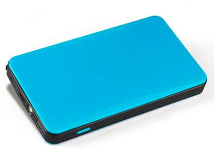 Auto Jump Starter Batterij Power Bank 12V 8000Mah Mini Portable Power Bank Auto Jump Starter Auto Emergency Booster batterij Oplader Blauw