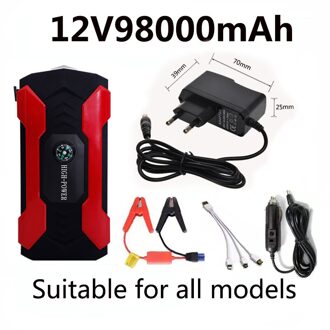 Auto Jump Starter Starten Apparaat Batterij Power Bank 12V98000mAh Jumpstarter Auto Buster Emergency Booster Car Charger Jump Start 12V28000mAh
