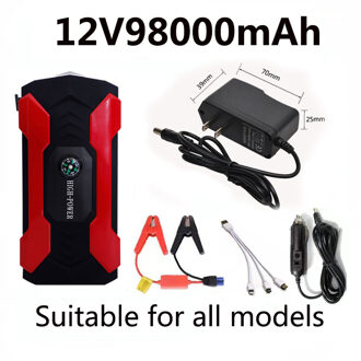 Auto Jump Starter Starten Apparaat Batterij Power Bank 12V98000mAh Jumpstarter Auto Buster Emergency Booster Car Charger Jump Start