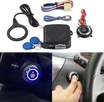 Auto Keyless Entry Motor Start Alarmsysteem Auto Motor Push Start Button Anti-diefstal Systeem Drukknop Motor met verborgen Slot