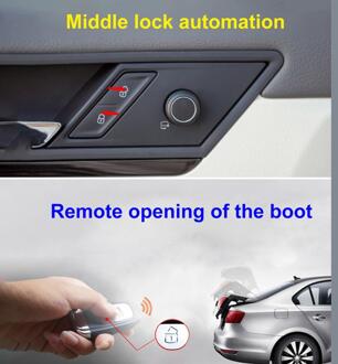 Auto Keyless Entry Motor Start Alarmsysteem Drukknop Remote Starter Stop Auto Alarm Accessoires Met 2 Sleutels