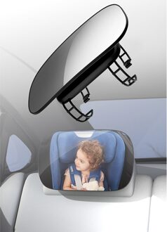Auto Kind Baby Verstelbare Brede Achteruitkijkspiegel Seat Veiligheid Monitor Hoofdsteun Spiegel