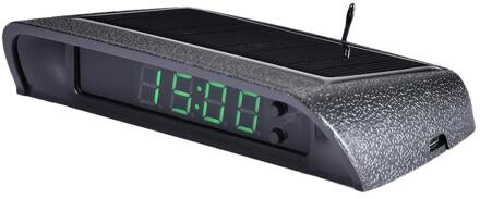 Auto Klok Auto Interne Stick-On Digitale Horloge Zonne-energie 24-Uur Auto Klok Met Ingebouwde batterij Auto Decoratie Elektronische