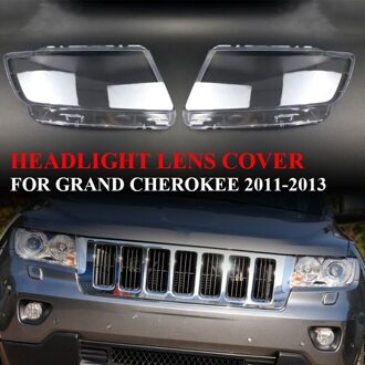 Auto Koplamp Lens Cover Transparant Hoofd Licht Lamp Shell Voor Jeep Grand Cherokee links