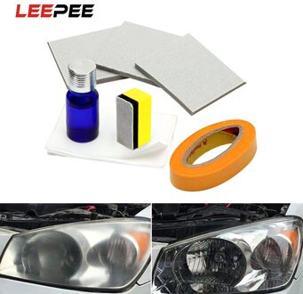 Auto Koplamp Polijsten Koplamp Bleekmiddel Kit Anti-Kras Koplamp Restorstion Kit Voor Car Head Lamp Lense Herstelt Duidelijkheid