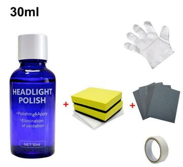 Auto Koplamp Reparatie Coating Reparatie Kit Koplamp Polijsten Anti-Kras Vloeibare Koplamp Glas Herstellen Auto Accessoires TSLM2 30ml kit