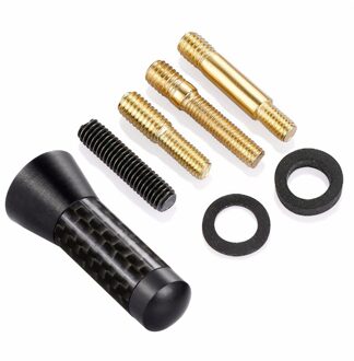 Auto Korte Antenne Aluminium Zwart 1.4 "Kortste Carbon Fiber Voertuig Auto Radio Antenne Antenne Universele Vervanging