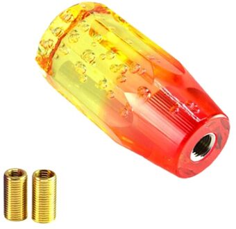 Auto Kristal Transparante Bubble Led Pookknop Manual Shifter Versnellingspook Versnellingspook Met Draad Adapters 10Cm/15cm Universele C10 kleur D