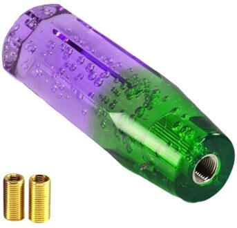 Auto Kristal Transparante Bubble Led Pookknop Manual Shifter Versnellingspook Versnellingspook Met Draad Adapters 10Cm/15cm Universele C15 kleur B