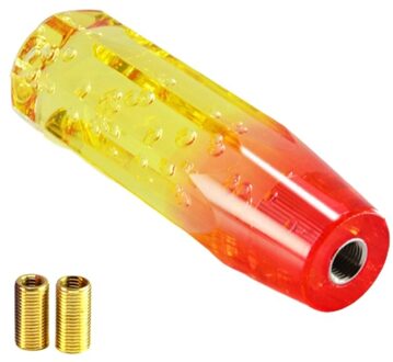 Auto Kristal Transparante Bubble Led Pookknop Manual Shifter Versnellingspook Versnellingspook Met Draad Adapters 10Cm/15cm Universele C15 kleur D