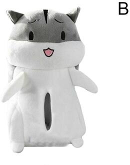 Auto Lade Doos Creatieve Pluche Hamster Pop Tissue Doos Leuke Auto Papier Lade Box Car Seat Terug, armsteun Doos Opknoping Tissue Doos Crying face