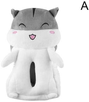 Auto Lade Doos Creatieve Pluche Hamster Pop Tissue Doos Leuke Auto Papier Lade Box Car Seat Terug, armsteun Doos Opknoping Tissue Doos Smiley