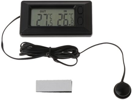 Auto Lcd Micro Digitale Display Indoor En Outdoor Temperatuur Meter Met 1.5 Meter Kabel