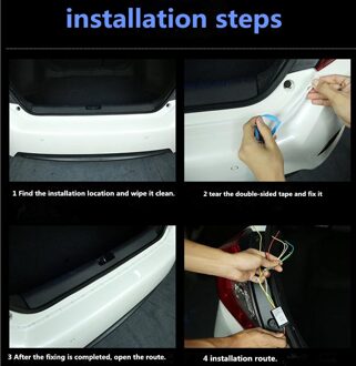 Auto LED Achterklep kofferbak Kleurrijke flash lamp voor SUBARU Xv Forester impreza outback sti legacy POLO PASSAT GOLF Skod fabia