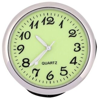 Auto Lichtgevende Klok Thermometer Hygrometer Interne Stick-On Dashboard Auto Interieur Ornament Styling Accessoires YA