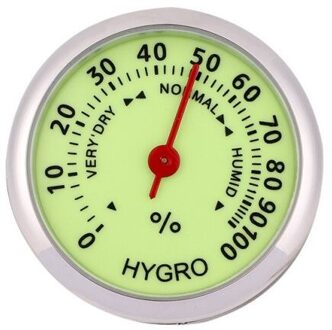 Auto Lichtgevende Klok Thermometer Hygrometer Interne Stick-On Dashboard Auto Interieur Ornament Styling Accessoires YC