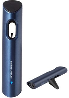 Auto Lucht Ionisator Luchtreiniger Auto Air Vent Outlet Luchtverfrisser Met Usb Kabel Voor Thuis 7HH802980-blauw