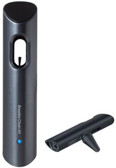 Auto Lucht Ionisator Luchtreiniger Auto Air Vent Outlet Luchtverfrisser Met Usb Kabel Voor Thuis 7HH802980-grijs