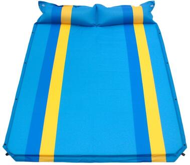 Auto Lucht Opblaasbare Travel Matras Bed Automatische Inflatie Suv Truck Blow-Up Slapen Bed Pad Voor Outdoor Verdichten Picknick Blauw