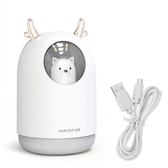 Auto Luchtbevochtiger 300Ml Schattige Beer Aroma Olie Diffuser Mist Maker Lucht Frisser Led Night Mood Licht Usb Air purifier