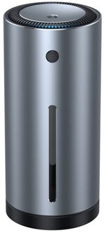 Auto Luchtbevochtiger Aluminium 300Ml Lucht Verstuiver Led Aroma Diffuser Home Office Auto Luchtreiniger Spuiten Nano Mute air Care Grijs