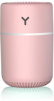 Auto Luchtbevochtiger Diffuser Creatieve Usb Opladen Voor Desktop Kantoor Slaapkamer Mute Kleurrijke Lamp Humificador Aromaterapia Para Casa Roze