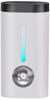 Auto Luchtbevochtiger Met Led Licht Luchtuitlaat Magneet Mini Auto Aroma Essentiële Olie Diffuser Home Office Auto Interieur Accessoires wit