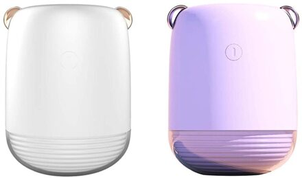 Auto Luchtbevochtiger, Usb Luchtreiniger, Draagbare Luchtbevochtiger, Beer Verstuiver, Met Nachtlampje Luchtbevochtiger paars