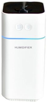 Auto Luchtbevochtiger Usb Opladen Spin Verkleuring Led Nachtlampje Luchtbevochtiger wit