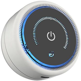 Auto Luchtreiniger Cleaner Negatieve Ionen Usb Mini Home Voertuig Air Cleaner Geur Verwijderen Luchtreiniger Auto Fitting wit