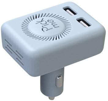 Auto Luchtreiniger Luchtfilter Ionisator Met Dual Usb Lading Auto Interieur Auto Elektronica Air 12V blauw