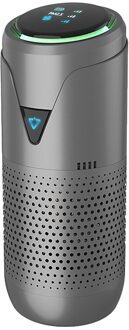 Auto Luchtreiniger Met Hepa Filter Fresh Air Cleaner Voor Car Home Office Grijs Voor Mobiele Telefoon Lading