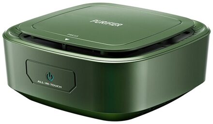 Auto Luchtreiniger Mini Draagbare Desktop Office Usb Aangedreven Negatieve Ionen Auto Luchtreiniger Rook En Stof Verwijdering groen