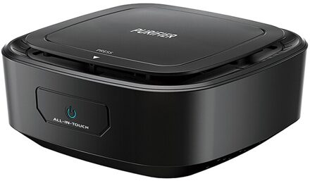 Auto Luchtreiniger Mini Draagbare Desktop Office Usb Aangedreven Negatieve Ionen Auto Luchtreiniger Rook En Stof Verwijdering zwart