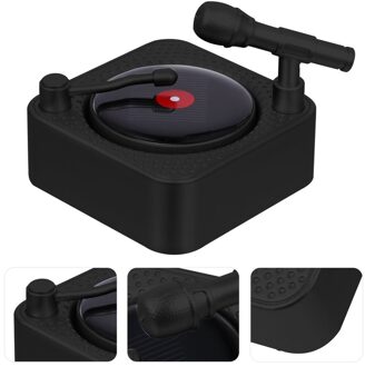 Auto Luchtverfrisser Auto Aroma Diffuser Fonograaf Vorm Solar Aroma Ornament zwart