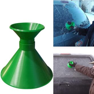Auto Magic Windscherm Auto Ijskrabber Vormige Trechter Sneeuw Remover Deicer Kegel Deicing Tool Schrapen EEN Ronde