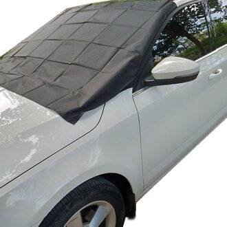 Auto Magnetische Zonnescherm Cover Voorruit Sneeuw Zonnescherm Waterdicht Protector Cover Auto Voorruit Cover Bruin