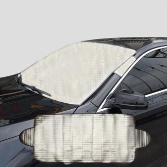 Auto Magnetische Zonnescherm Cover Voorruit Sneeuw Zonnescherm Waterdicht Protector Cover Auto Voorruit Cover Zilver