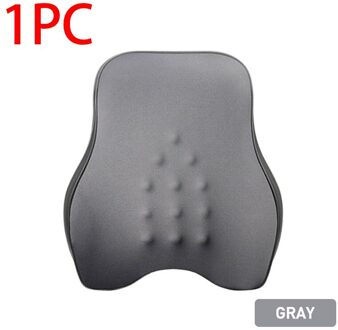 Auto Massage Kussen Interieur Massage Lumbale Auto Hoofdsteun Kussens Taille Kussen Universele Hals Hoofd Back Protector Kussen Kussen grijs Lumber 1stk