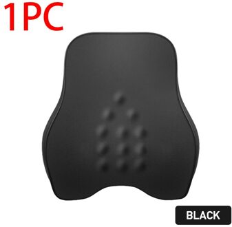 Auto Massage Kussen Interieur Massage Lumbale Auto Hoofdsteun Kussens Taille Kussen Universele Hals Hoofd Back Protector Kussen Kussen zwart Lumbar 1stk