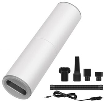 Auto Mini 120W Zuig Draagbare Stofzuiger Voor Auto Low Noise Handheld Auto Vacuüm Voor Auto Thuis Computer Schoonmaken droog Dual Gebruik wit