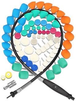 Auto Mini Polijsten Gereedschap Kit Voor Wiel, Koplamp Deurklink Polijsten Buffing Pads Flexibele As Voor Rotary Polijstmachine