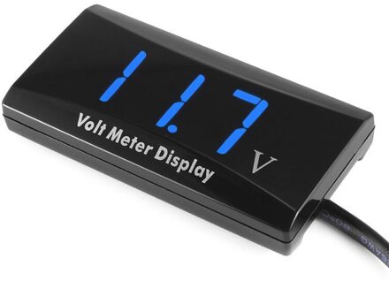 Auto Motor Digitale LED Display Voltage Volt Gauge Voltmeter Panel Meter Waterdichte Digitale Display Voltmeter blauw