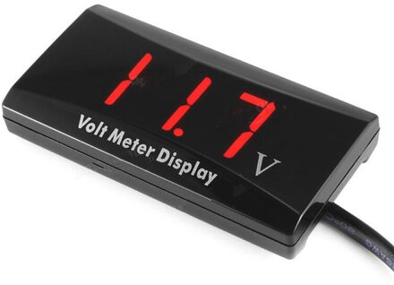 Auto Motor Digitale LED Display Voltage Volt Gauge Voltmeter Panel Meter Waterdichte Digitale Display Voltmeter rood