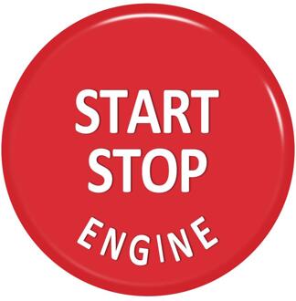 Auto Motor Start Knop Vervang Cover Stop Schakelaar Accessoires Key Decor Voor Bmw X1 X5 E70 X6 E71 Z4 E89 3 5 Serie E90 E91 E60 Rood