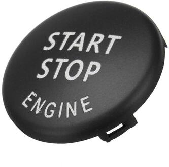 Auto Motor Start Knop Vervang Cover Stop Schakelaar Accessoires Key Decor Voor Bmw X1 X5 E70 X6 E71 Z4 E89 3 5 Serie E90 E91 E60 zwart